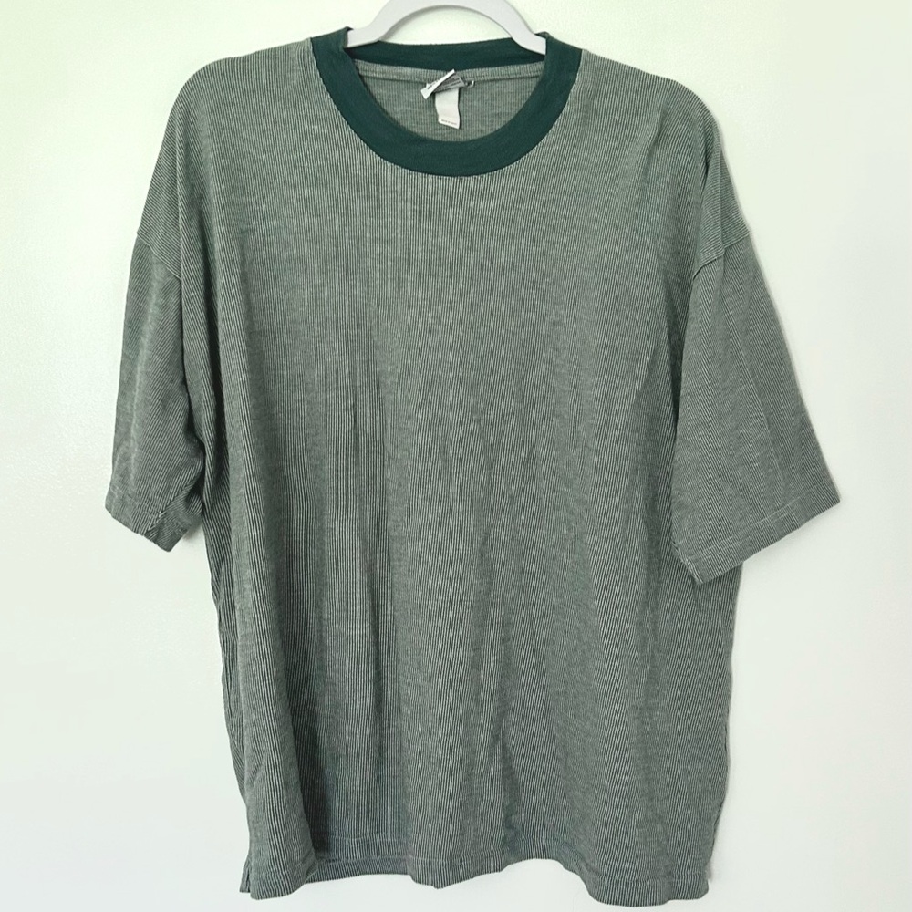 Vintage Green Textured Shirt